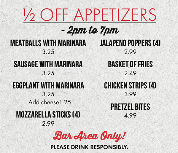 Menu Blue Springs Brewery